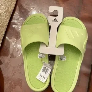 Adidas Adicane Slides Unisex Shoes Sandals in Lime Green Neon Green Men Women Adidas Adicane Eco Lime Slides Men main image 4